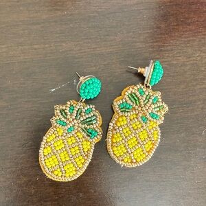 Pineapple Beaded Earrings